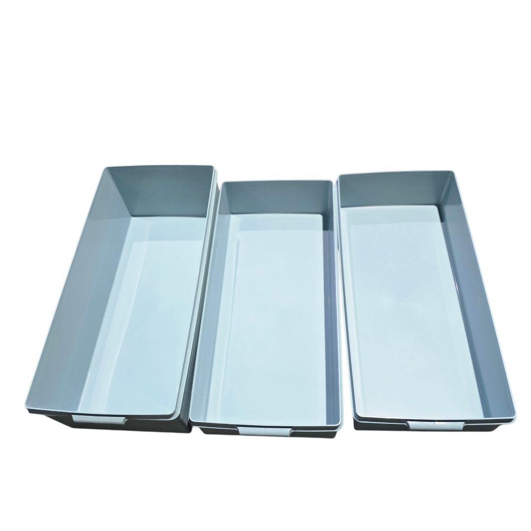 tupperwear 水色　ロングスーパーケース×2　ディープロング×1　セット