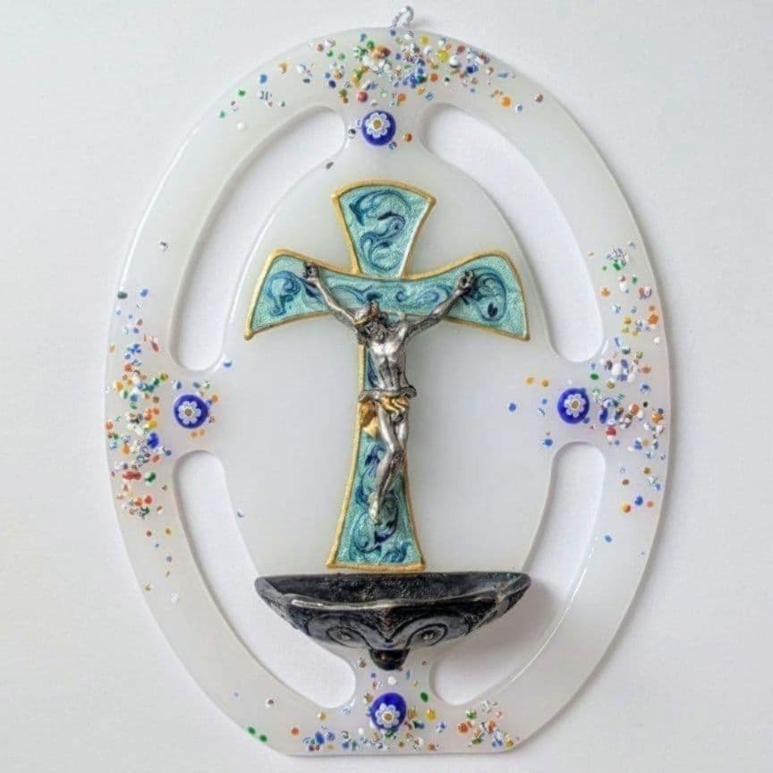 【バチカン市国教会内ショップで購入】壁掛けの十字架 イタリア