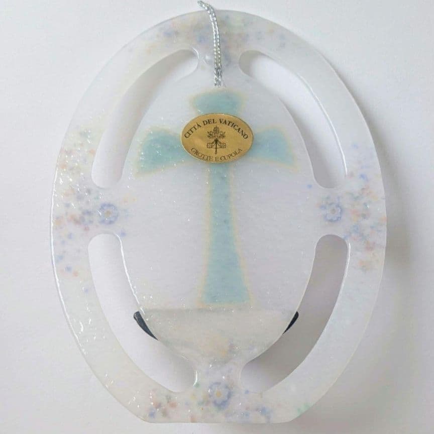 【バチカン市国教会内ショップで購入】壁掛けの十字架 イタリア