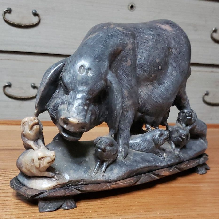 置物 もののけ巨大豚