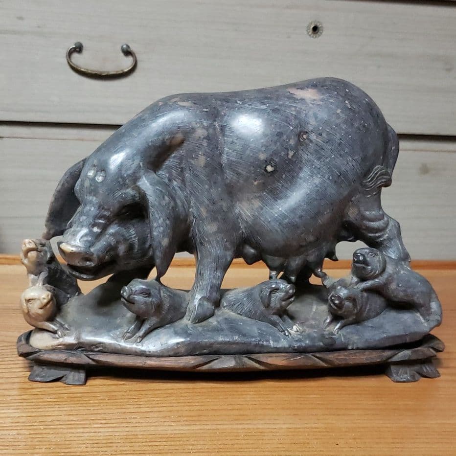 置物 もののけ巨大豚