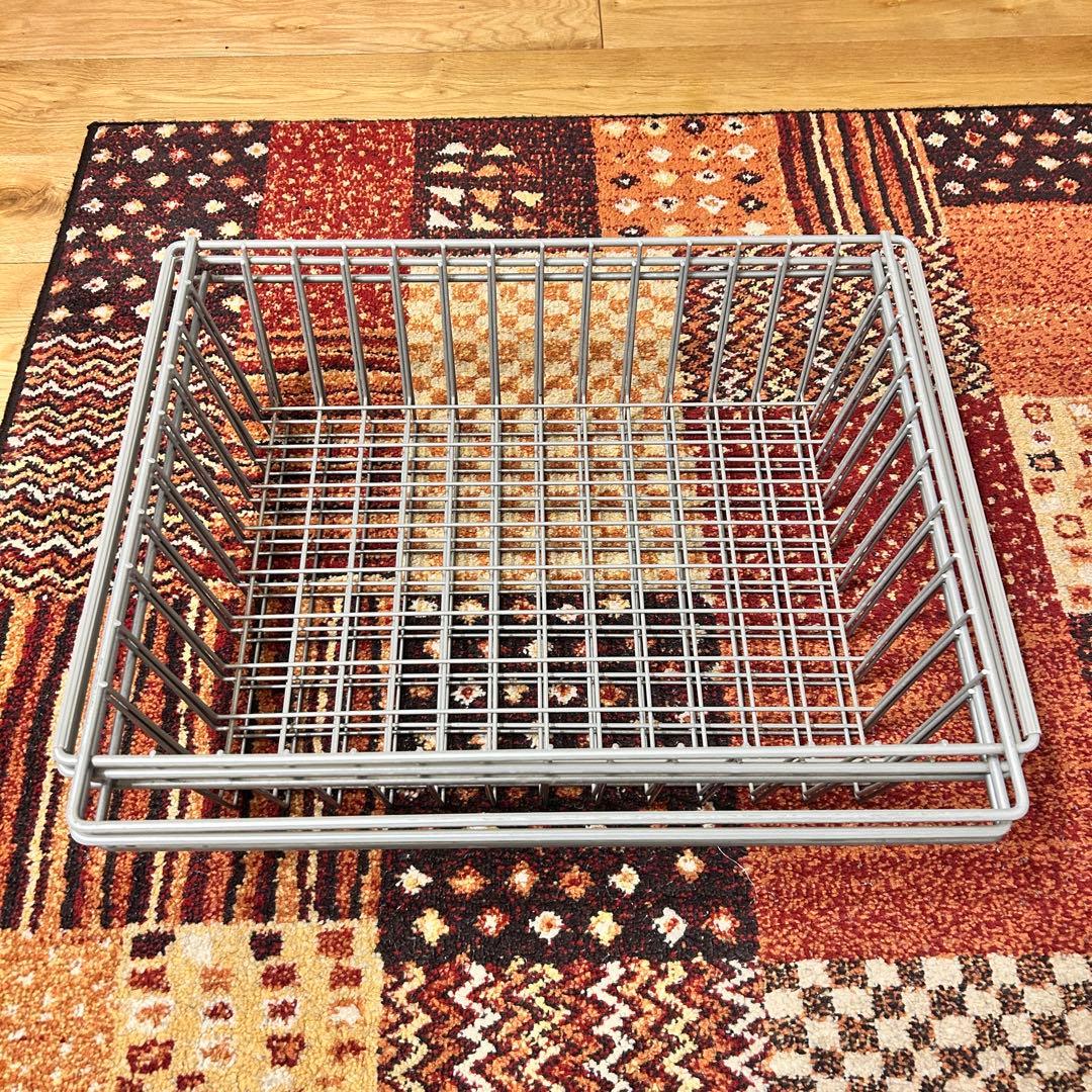 無印　ステンレスユニットシェルフ　追加用バスケット　56cmタイプ　3個