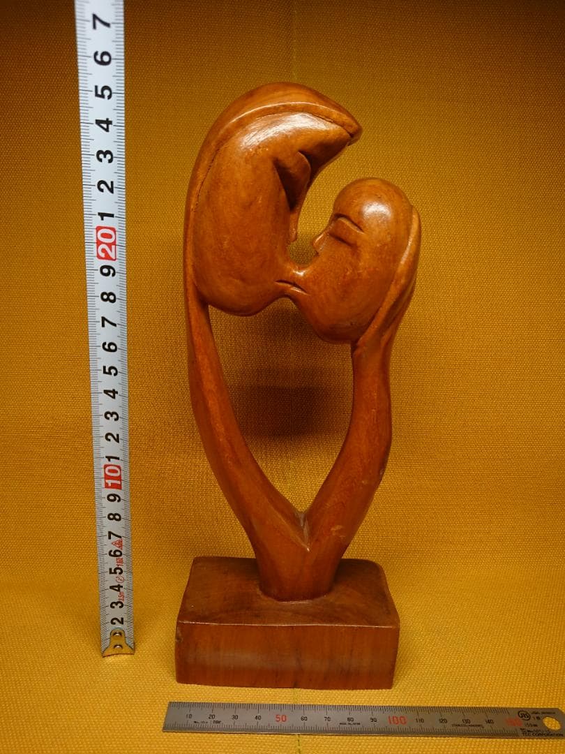 人形　アート　彫刻　黄楊木彫　置物　インテリア　工芸品　美術品　A1129