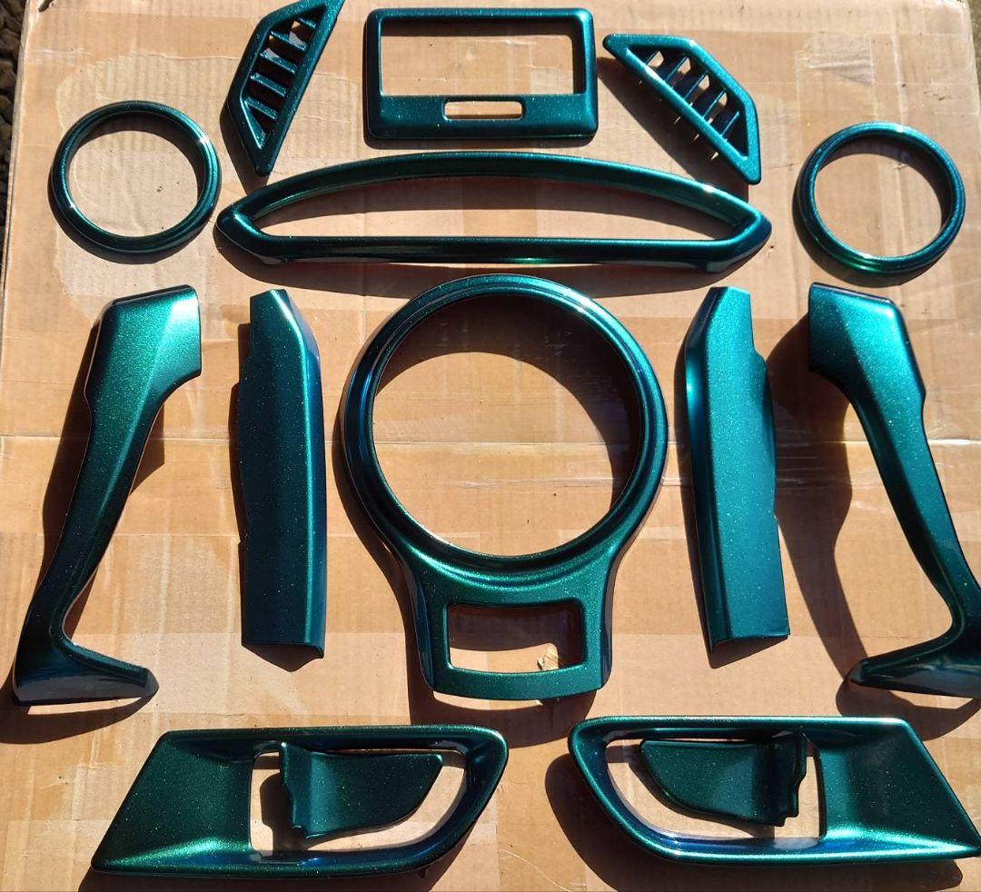 トヨタ86BRZ zn6zc6マジョーラグリーン×ブルー室内カバーフルセット