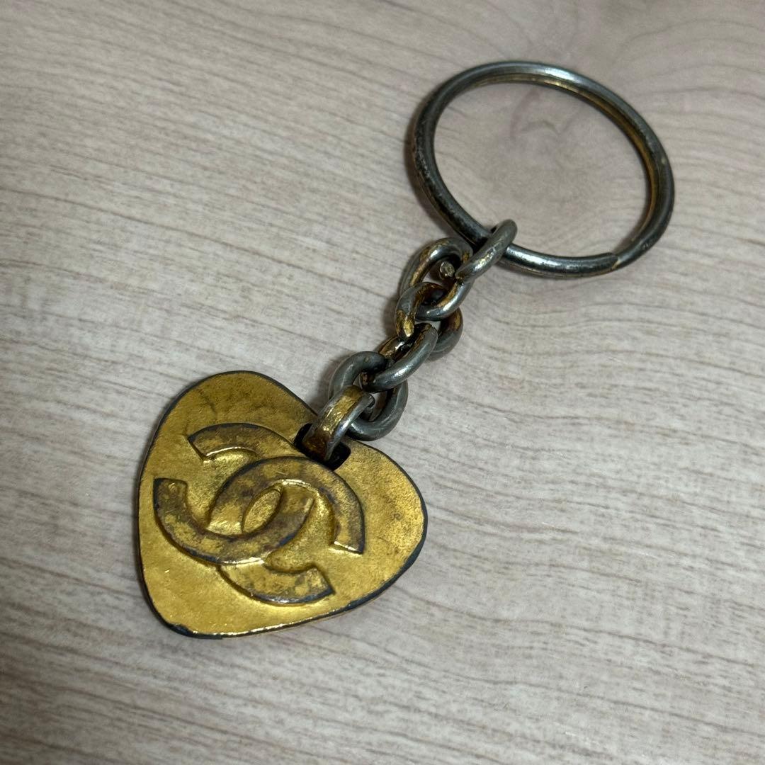 CHANEL シャネル ヴィンテージ ココマーク キーリング バッグチャーム