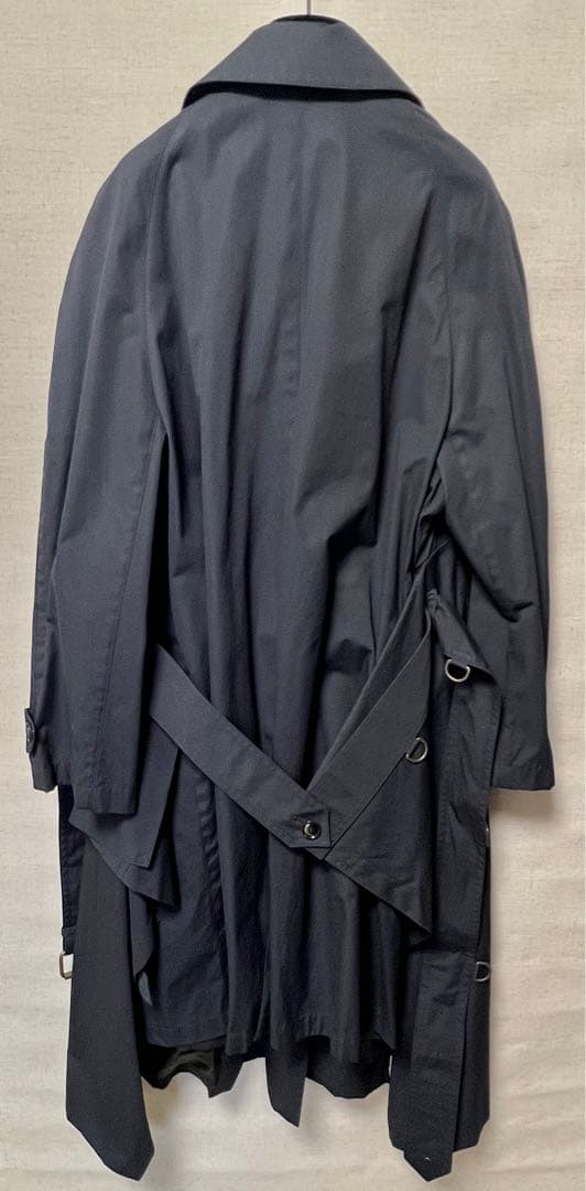 バレンシアガ☆ランウェイトレンチコート☆ネイビー