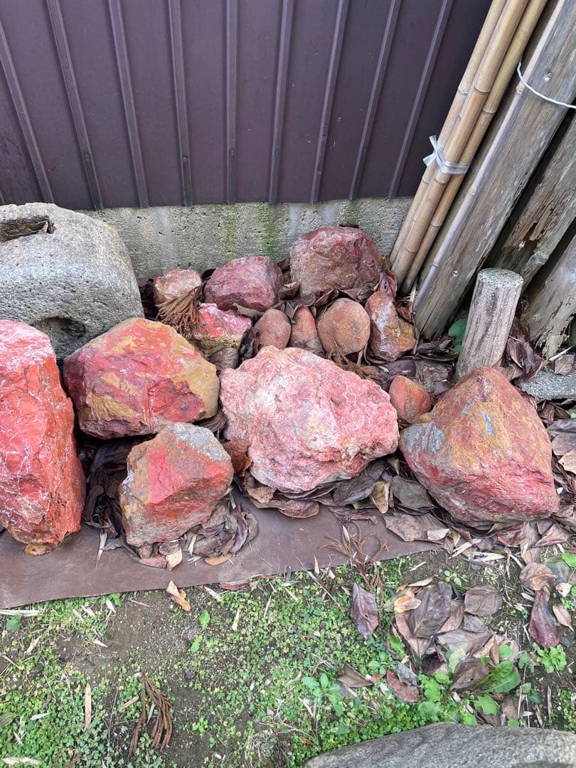 佐渡赤玉　約140kg まとめ売り　自然石