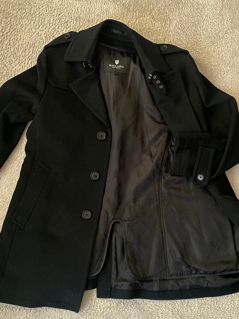 【超美品】ブラックレーベルクレストブリッジ ウールトレンチコート ライナー付