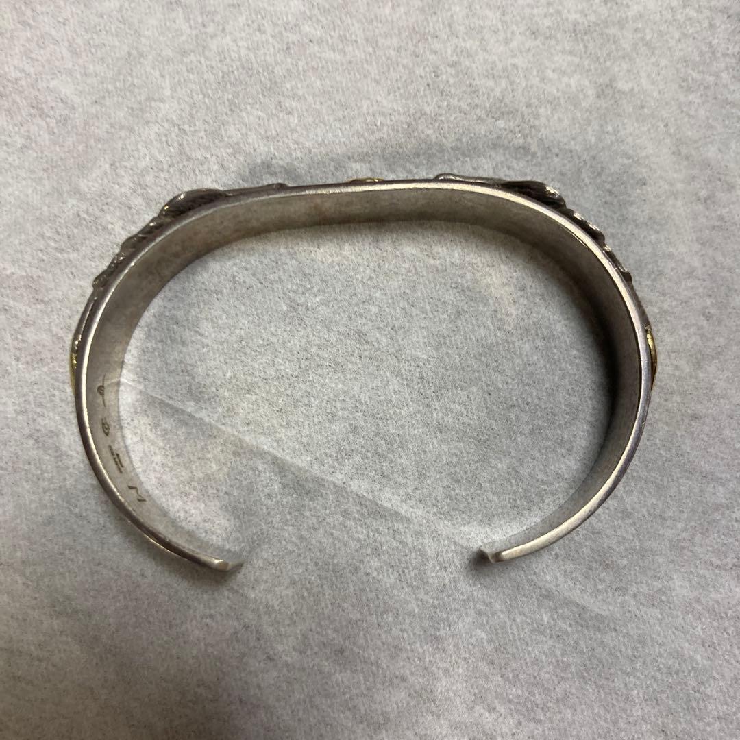 ぬん　tady&king 先金Mフェザー平打ちバングル GPイーグル18K