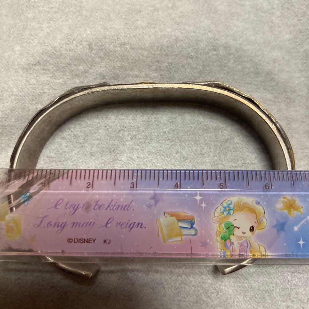 ぬん　tady&king 先金Mフェザー平打ちバングル GPイーグル18K