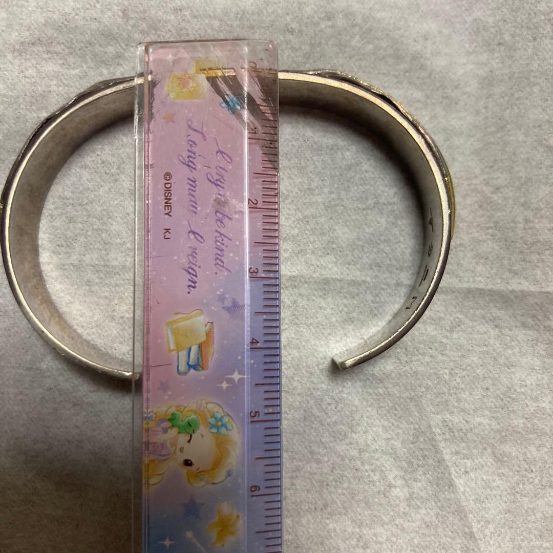 ぬん　tady&king 先金Mフェザー平打ちバングル GPイーグル18K