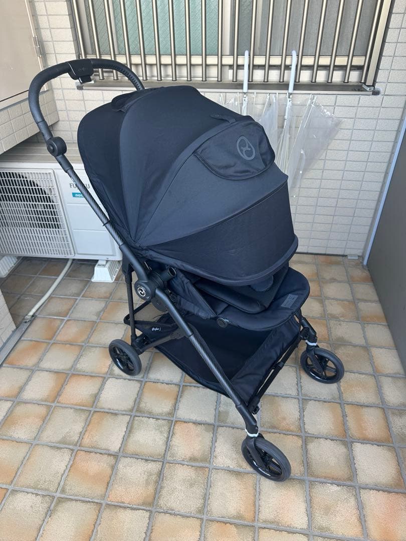 メリオカーボン2023 AB型ベビーカー　サイベックス