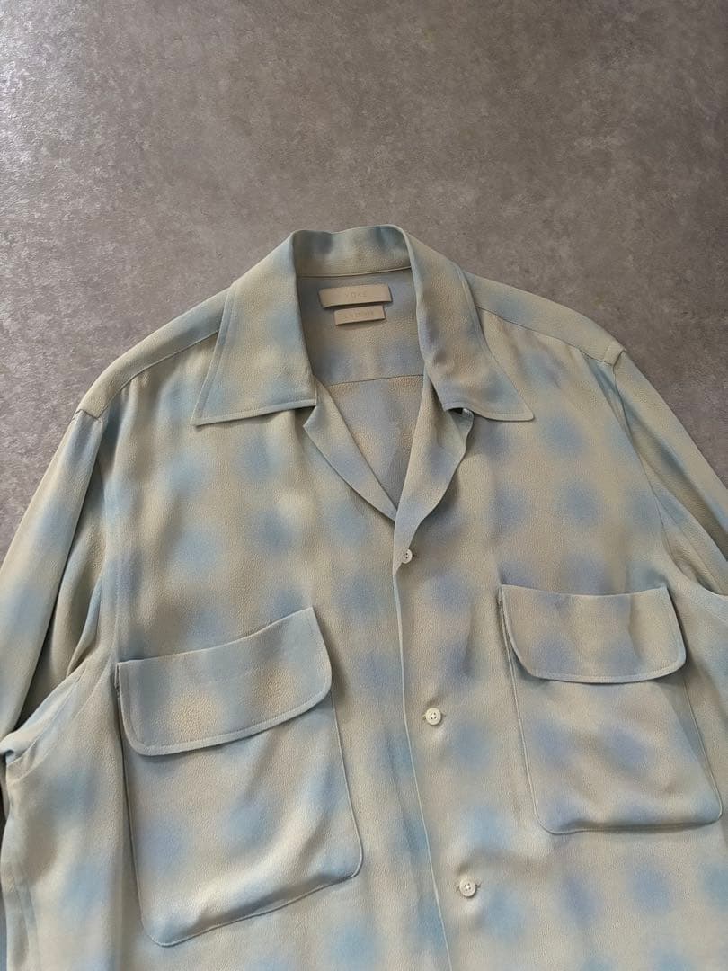YOKE 25SS OPEN COLLAR SHIRT ブルー 1size