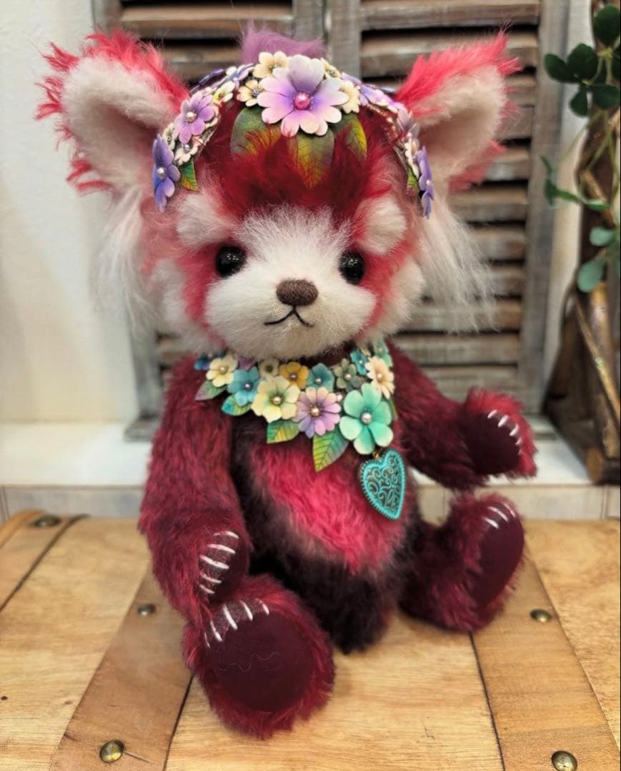 国内作家様作　ハンドメイド　テディベア　ぬいぐるみ　レッサーパンダ　アートドール