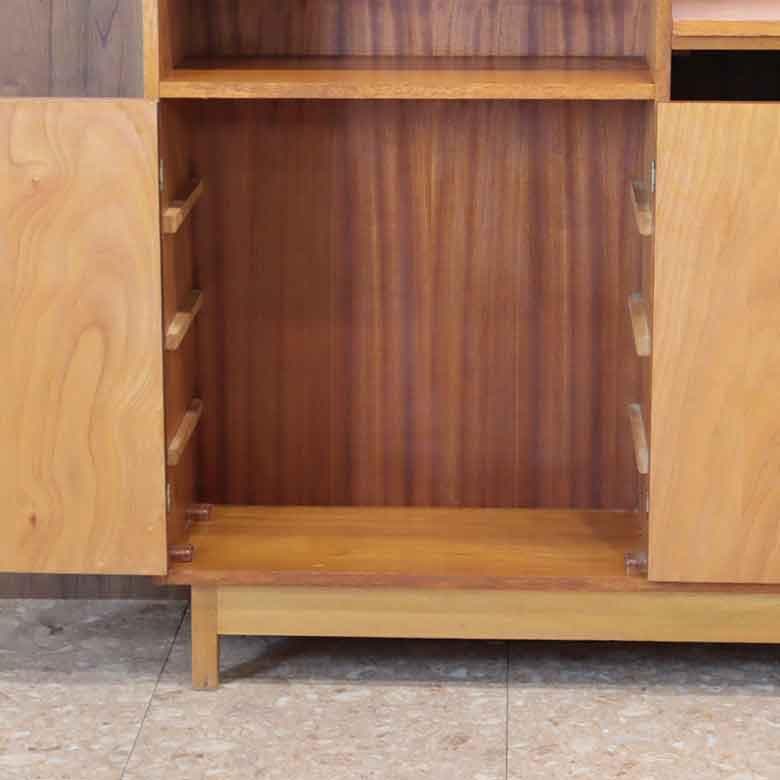 ブックシェルフ サイドキャビネット イギリス ヴィンテージ チーク