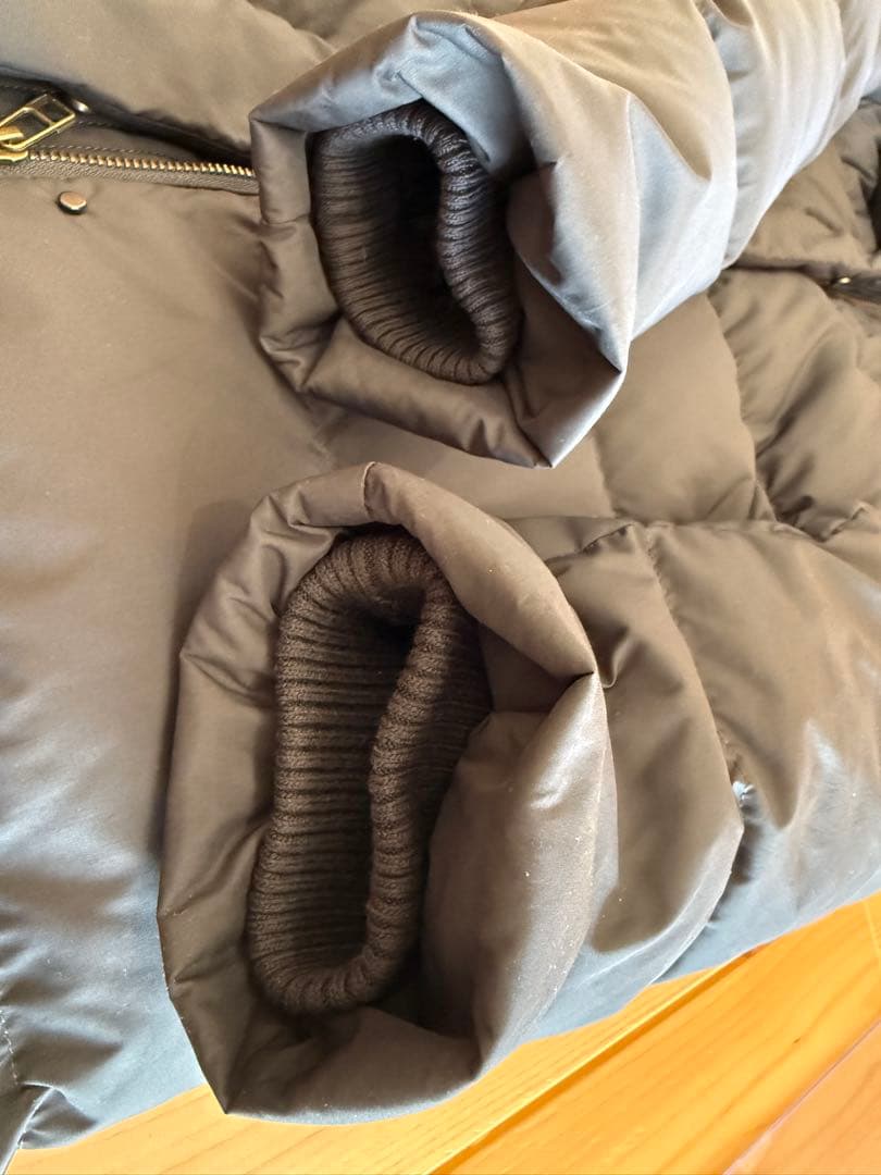 URBAN RESEARCH ラビットフードストレッチロングダウンコート