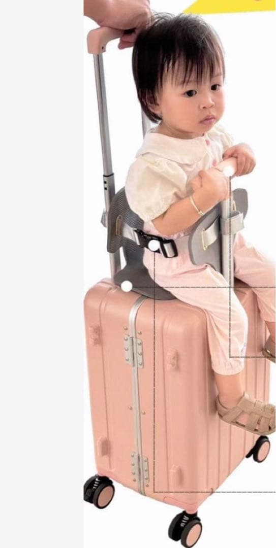 機内持ち込みタイプ キッズキャリー 乗れるキャリーキャリーバッグ　グリーン