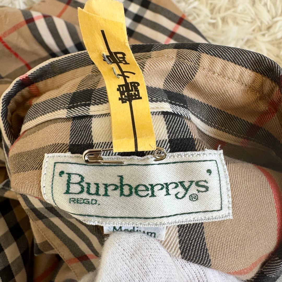 美品　バーバリーズ　シャツ　シャドーホース　ノバチェック　ベージュ　L相当