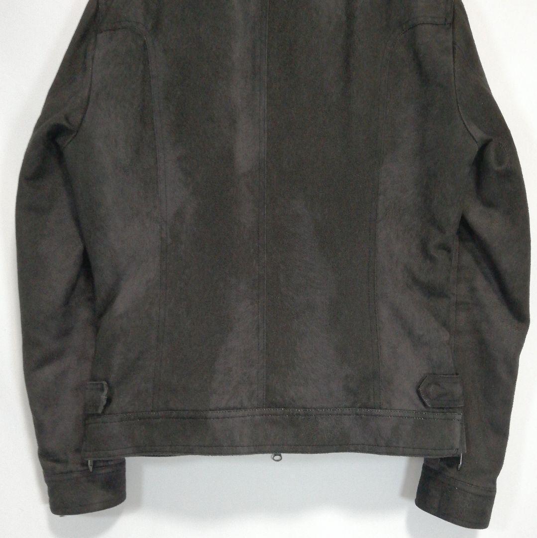 TORNADOMART スエード調 ライダースジャケット 短丈 ファー ブルゾン