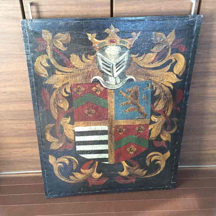 クレスト  アンティーク　油絵