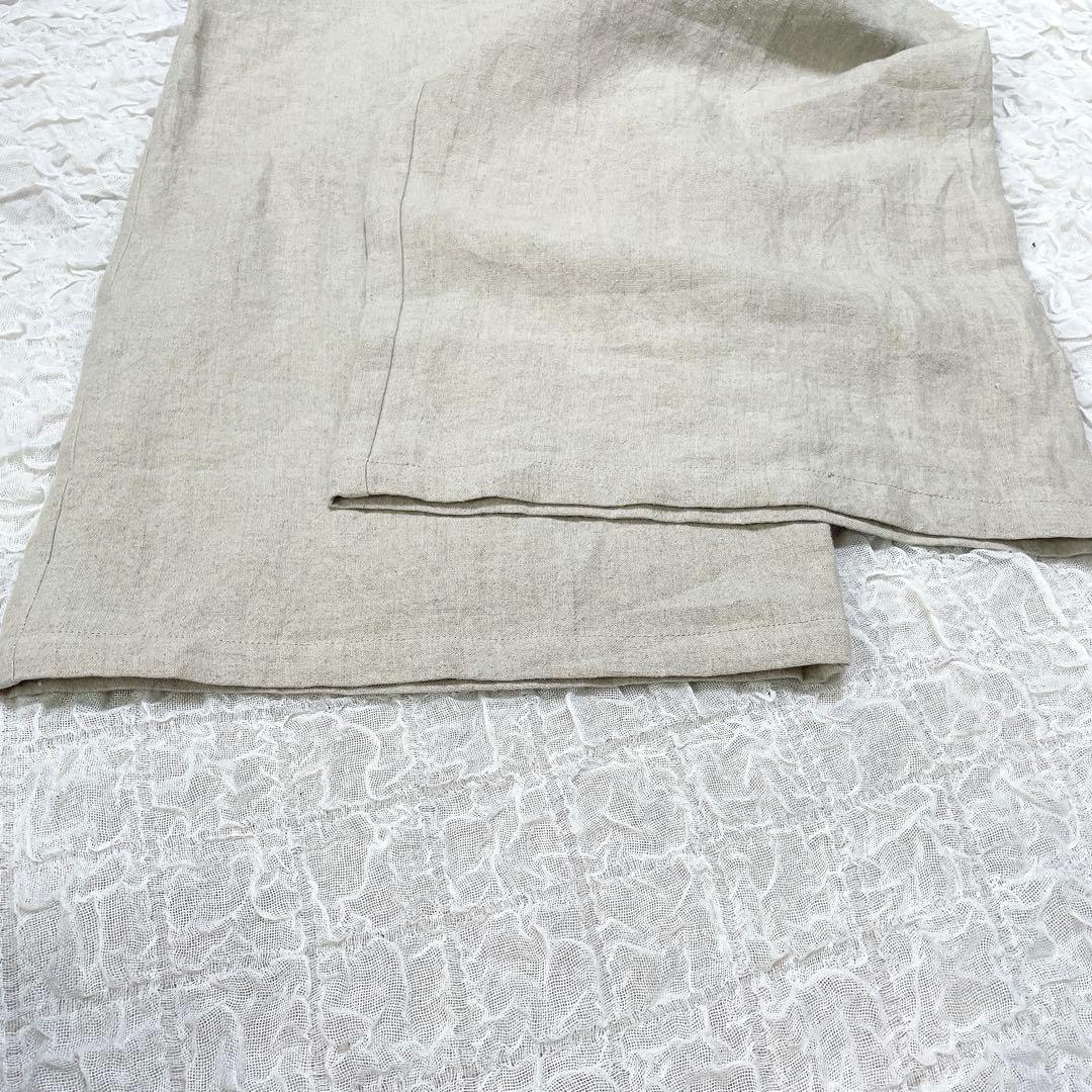 新品タグ付き 中川政七商店 厚手麻のサロペット ベージュ