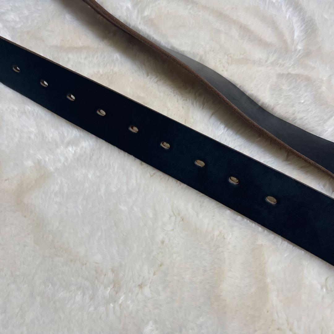 Hender Scheme レザーベルト ブラック/ブラウン