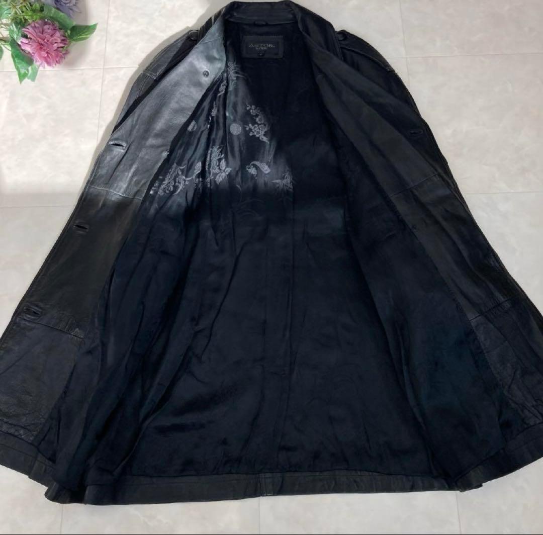 00s archive vintage ラムレザーダブルブレストコート y2k