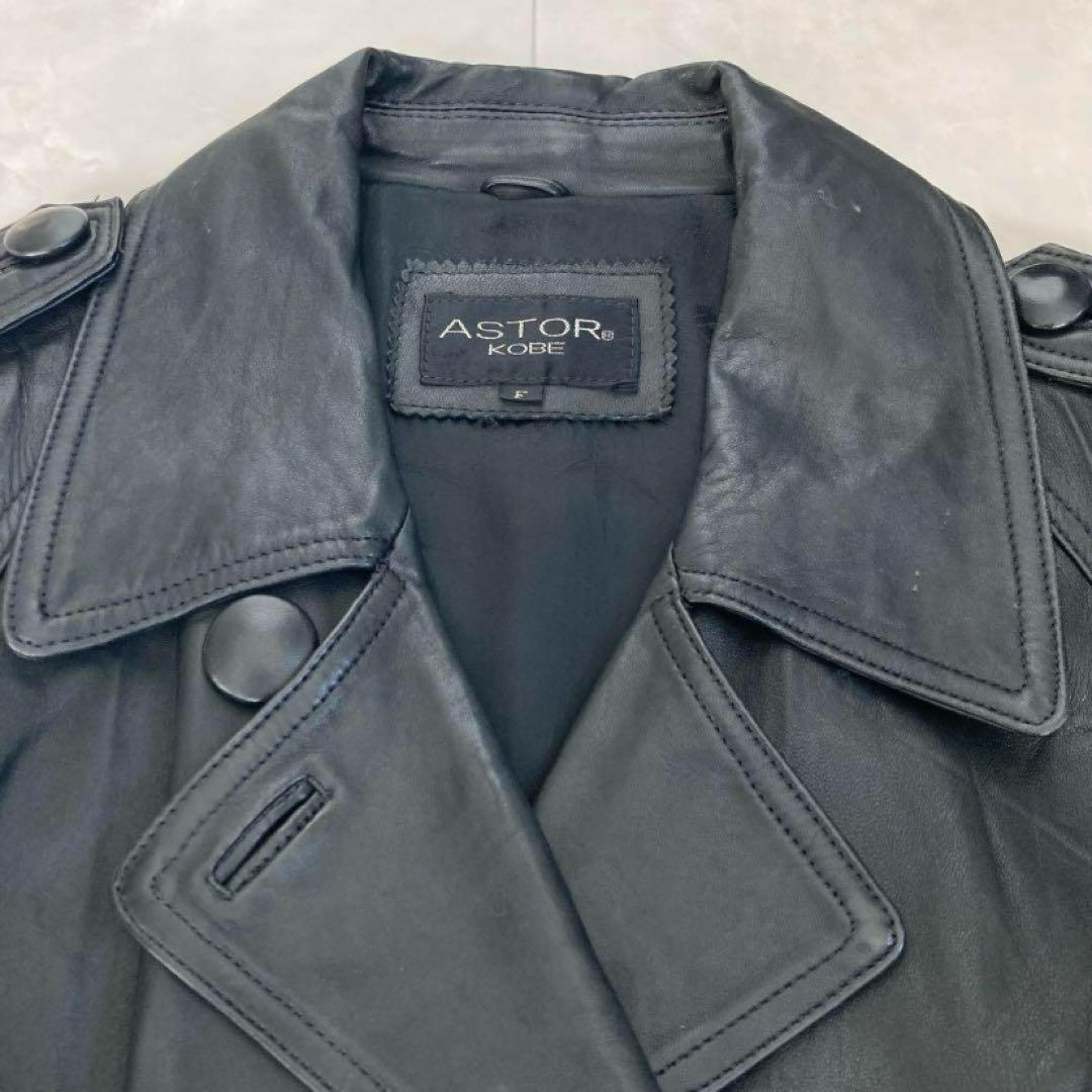 00s archive vintage ラムレザーダブルブレストコート y2k