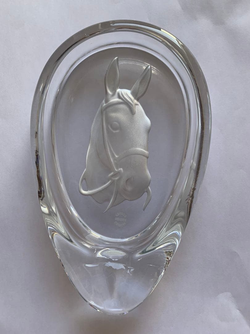 フランスSEVRES  セーブル　クリスタル　馬の灰皿　飾り皿