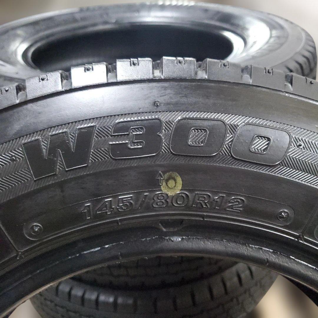 ブリヂストン スタッドレス W300 145/80R12【2022年】4本セット