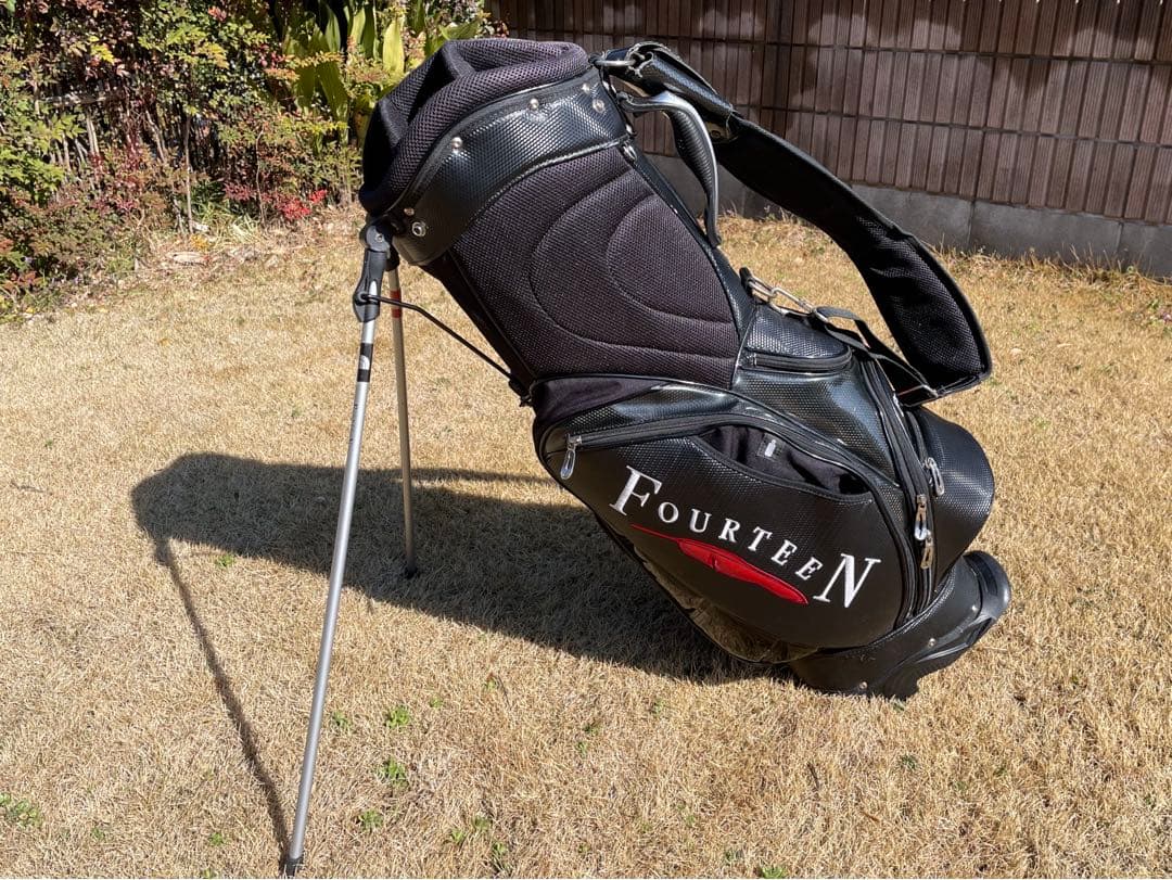 フォーティーン　スタンド　キャディバック　ブラック　アイアンカバー付
