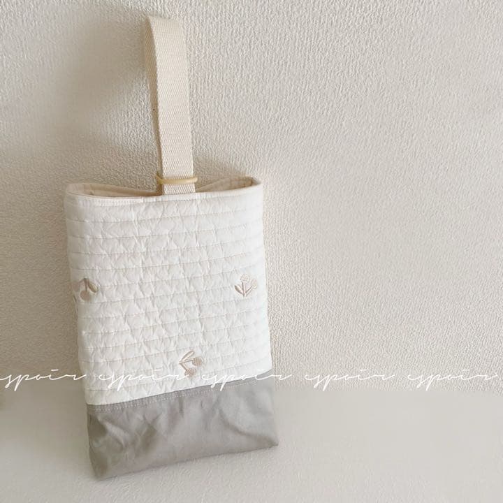 【送料無料】入園入学3点セット(さくらんぼ柄)ベージュ