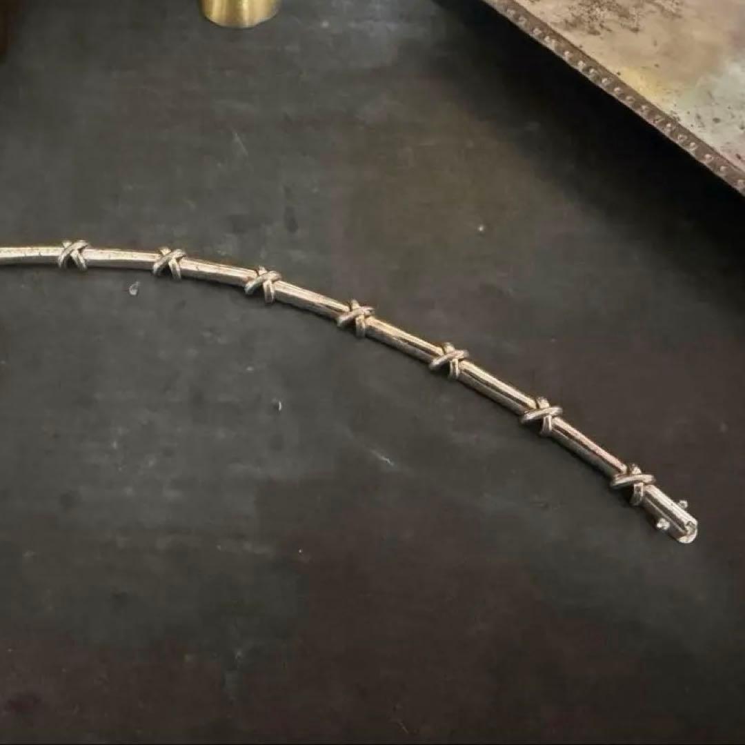 希少　ヴィンテージ　ブレスレット　アンティーク　アメリカ　ユーロ　シルバー