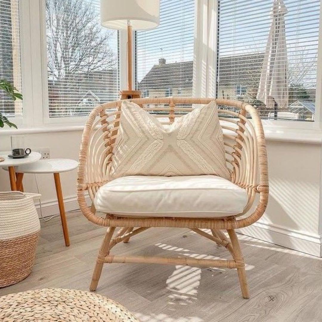 廃盤入手困難品IKEA ラタンチェア　ブクスボー　BUSKBO パーソナルチェア