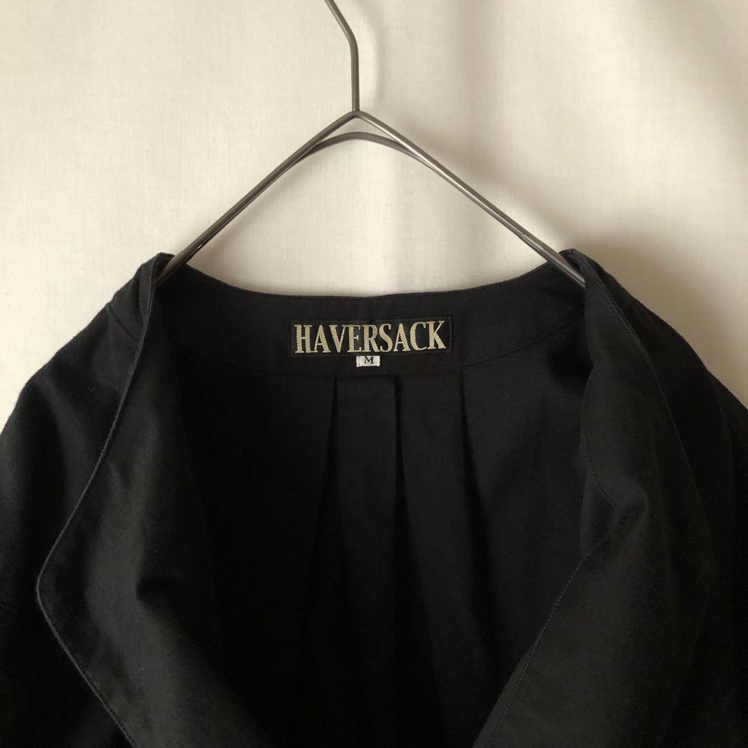 美品【春物】HAVERSACK ハバーサック ノーカラーシャツ M
