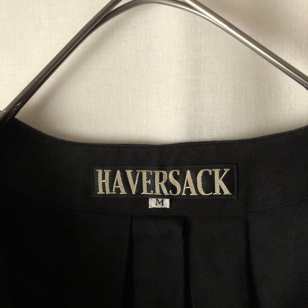 美品【春物】HAVERSACK ハバーサック ノーカラーシャツ M