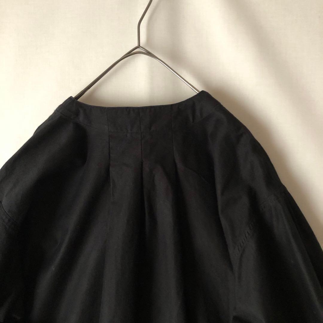 美品【春物】HAVERSACK ハバーサック ノーカラーシャツ M