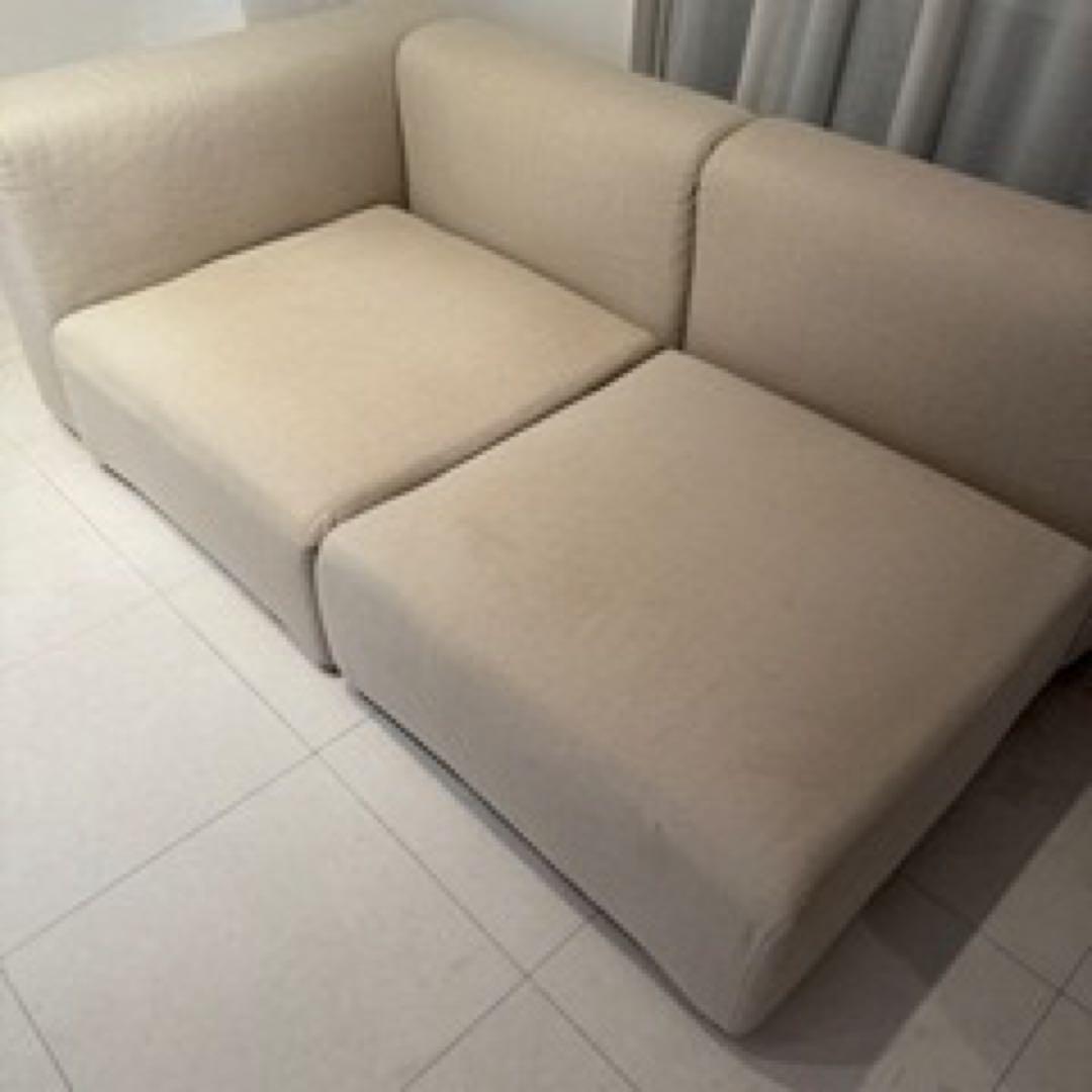 【手渡し可能】 格安　無印良品 ユニットソファ 大　カバー付き