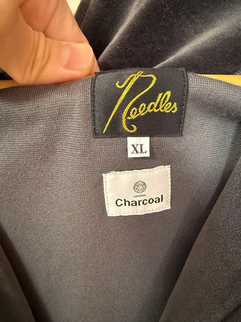 Needles × Charcoal Velour Track JacketXL