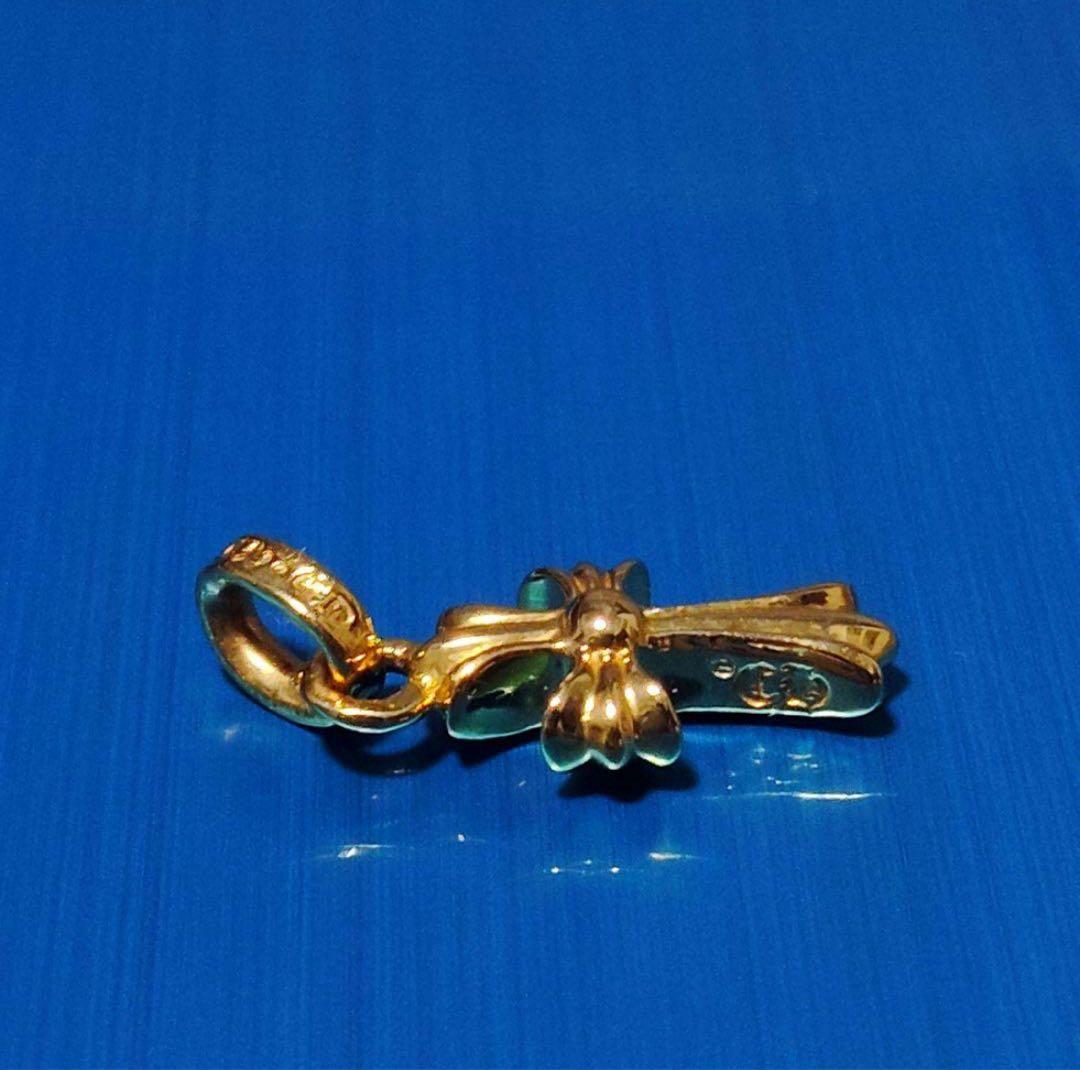 確実正規品 クロムハーツ 22k ベビーファット純正パヴェダイヤ