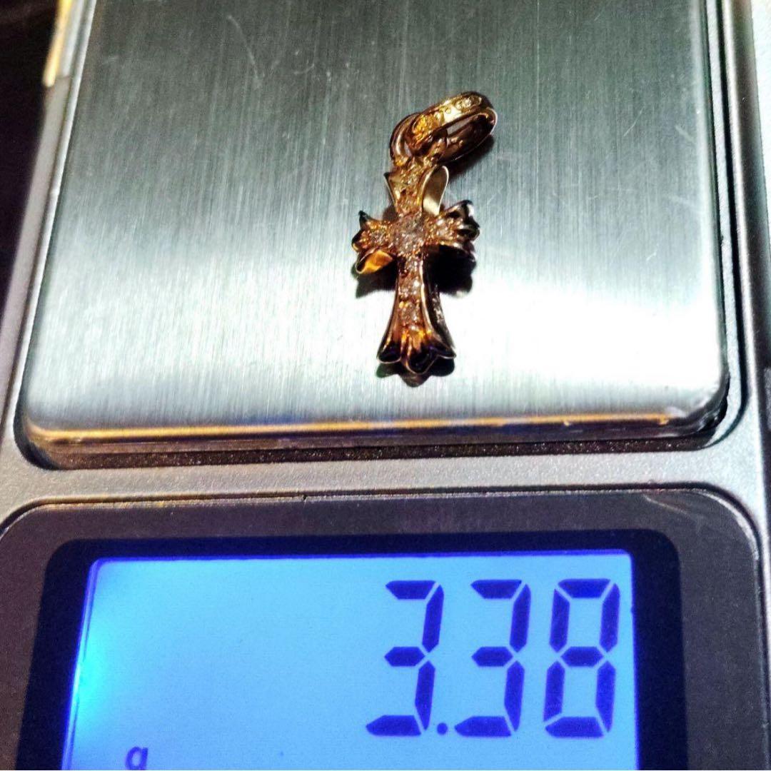 確実正規品 クロムハーツ 22k ベビーファット純正パヴェダイヤ