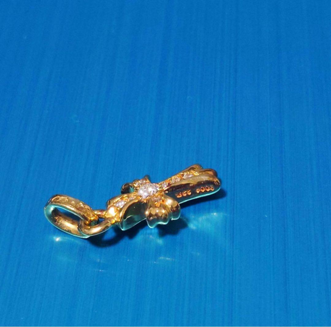 確実正規品 クロムハーツ 22k ベビーファット純正パヴェダイヤ