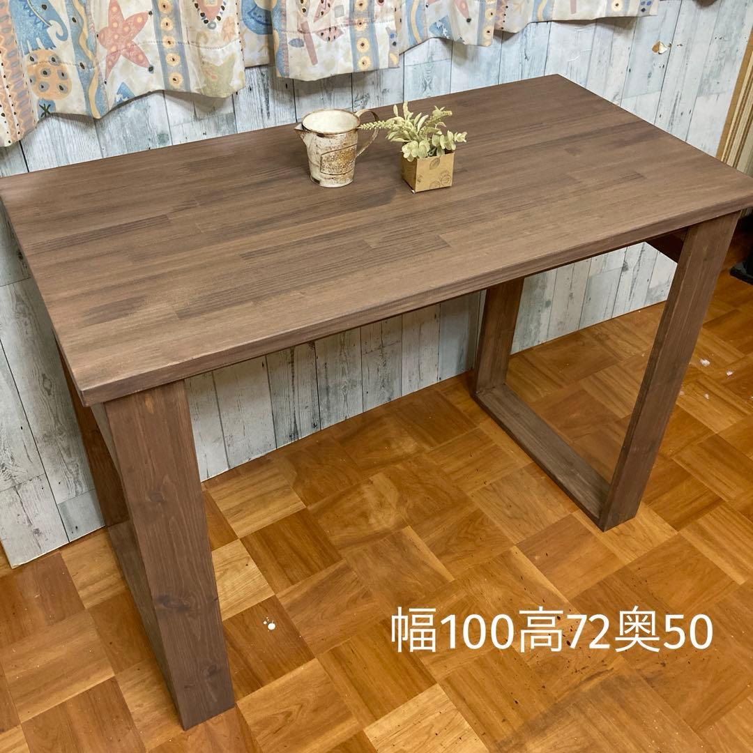 机 テーブル 作業台 幅100cm パイン集成材
