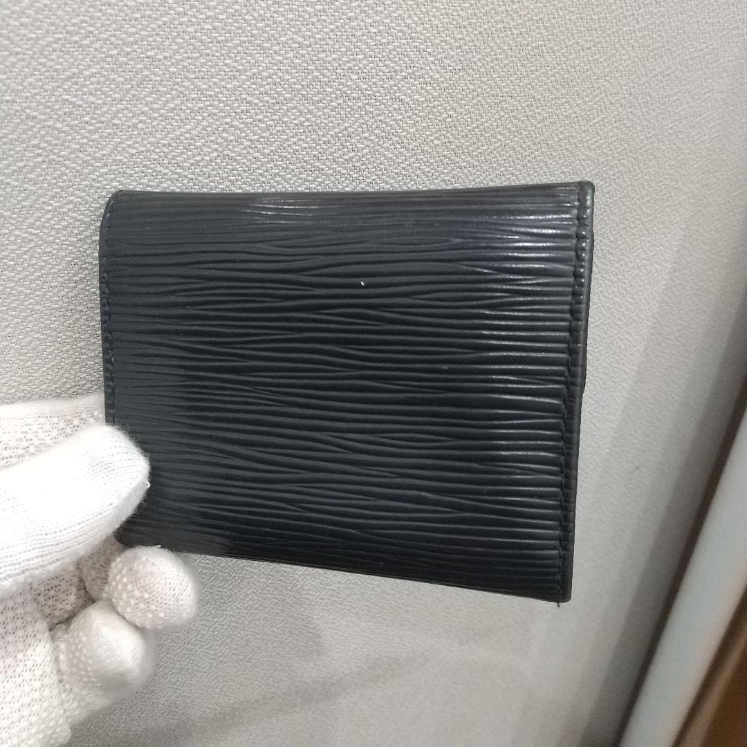 良品 ルイヴィトン エピ ポルトモネサーンプル ケース ミニ財布 ノワール