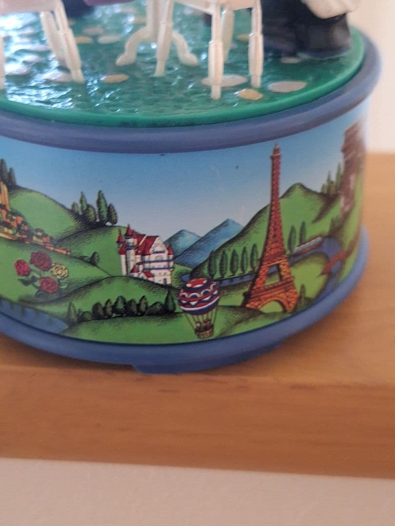 希少　ENESCO　ネズミの画家　エッフェル塔　パリ　オルゴール