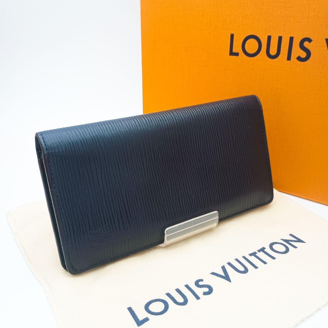 【美品SS】ルイヴィトン　エピ　ポルトフォイユブラザNM　ブルーマリーヌ　新型