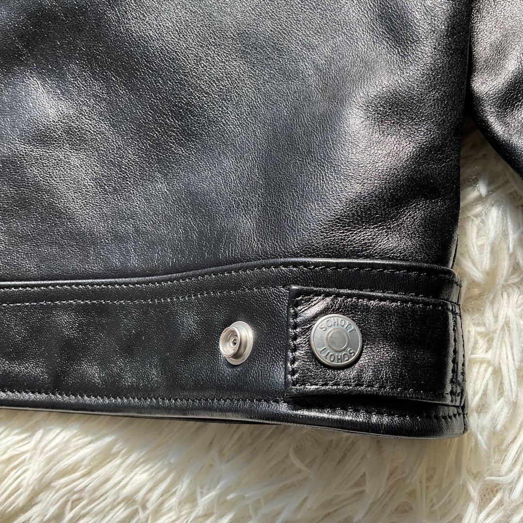 未使用級✨schott レザートラッカージャケット　ライダース　ラムスキン　M
