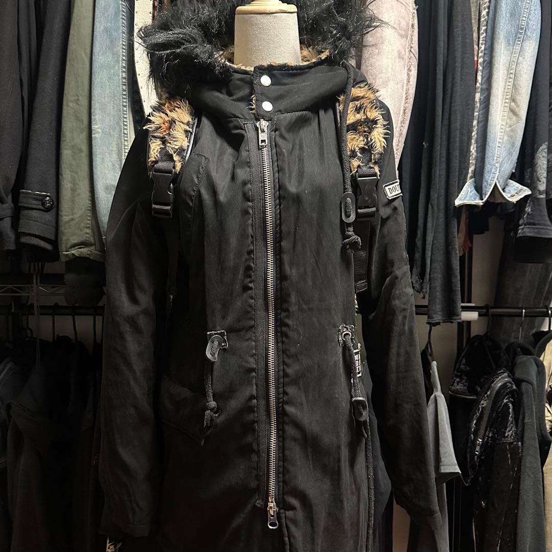 00s GLAD NEWS レオパード ファー バックパック 猫耳 平成ギャル