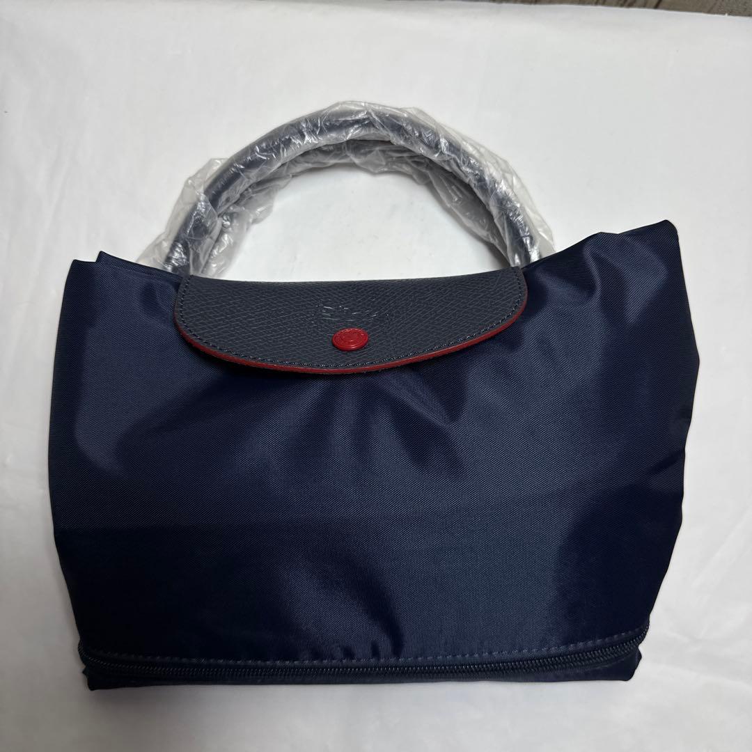 Longchamp 大容量 男女兼用 旅行2wayバッグ-ネイビー