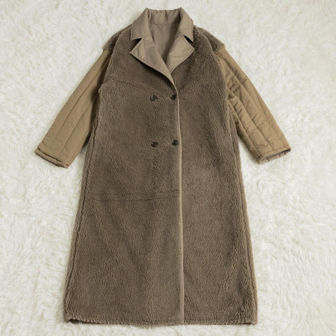 CLANE クラネ リバーシブルミリタリーロングコート 安達祐実着用 ベージュ